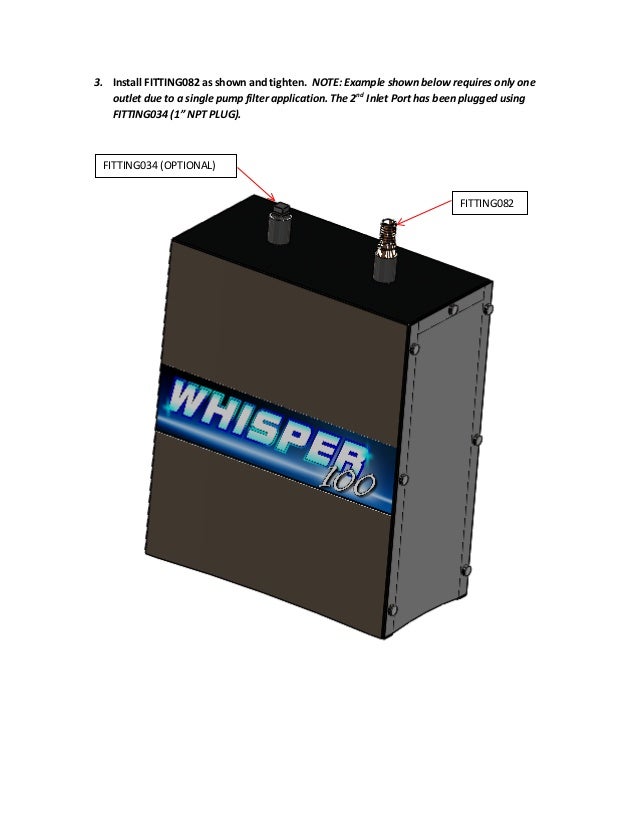Intake Noise Suppressor Installation Manual by Eaton Compressor