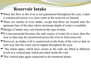 Comprehensive Guide to Water Collection and Intake Structure Design | PPTX