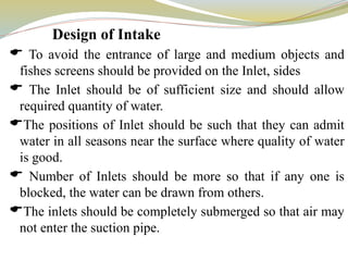 Comprehensive Guide to Water Collection and Intake Structure Design | PPTX