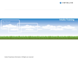 Intalio Training 