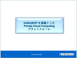 Intalio|BOP を基盤とした Private Cloud Computing プラットフォーム 