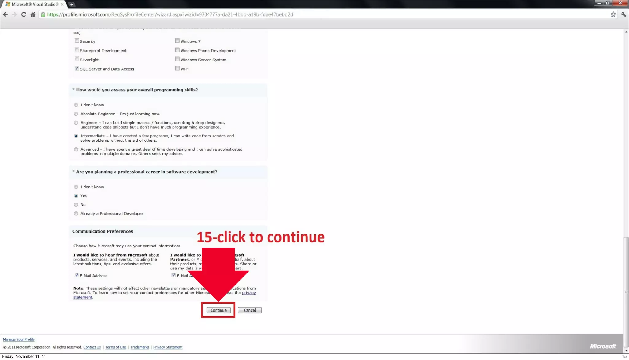 Friday, November 11, 11   15
 