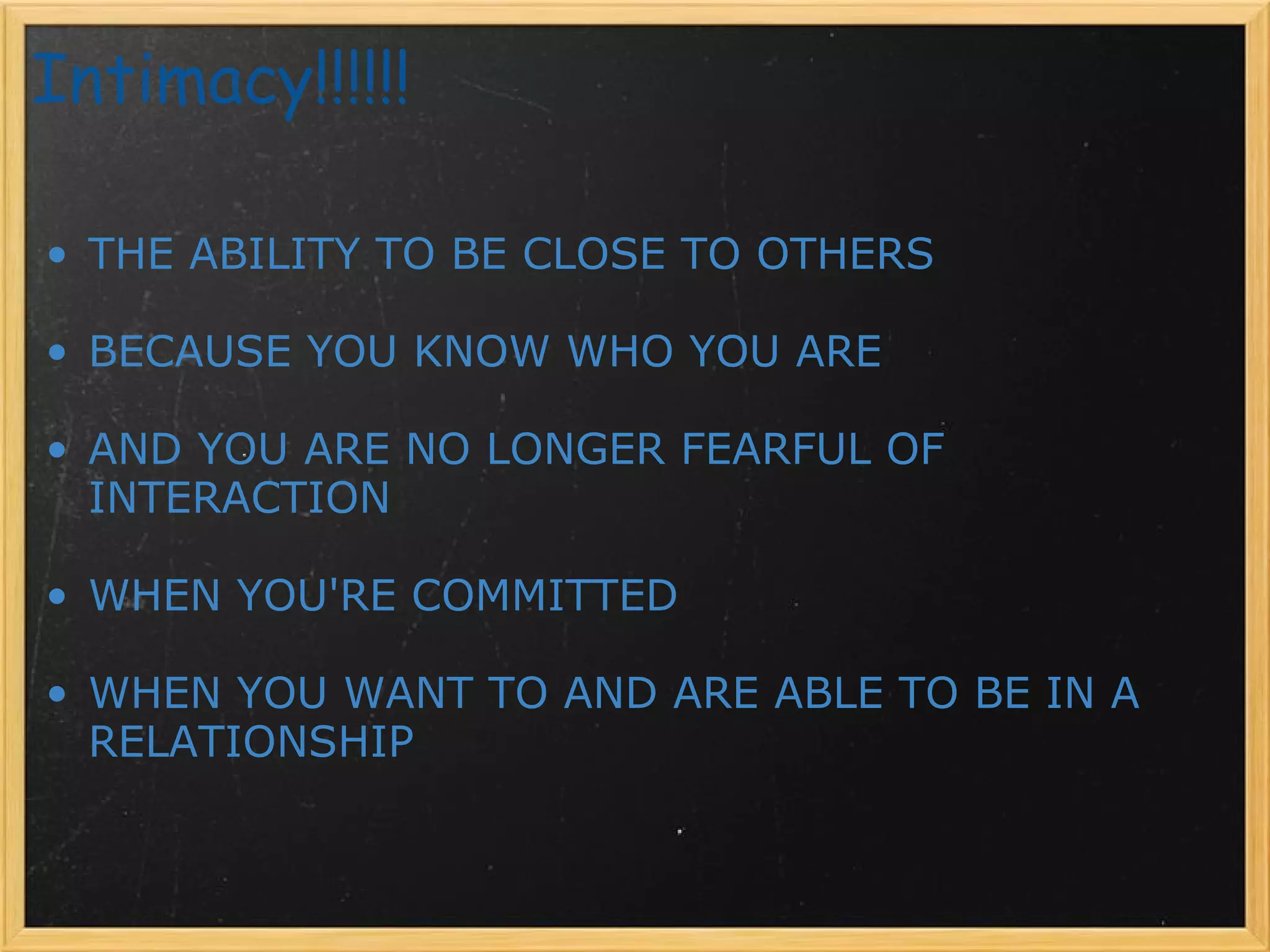 Intamacy V.s Isolation | PPT