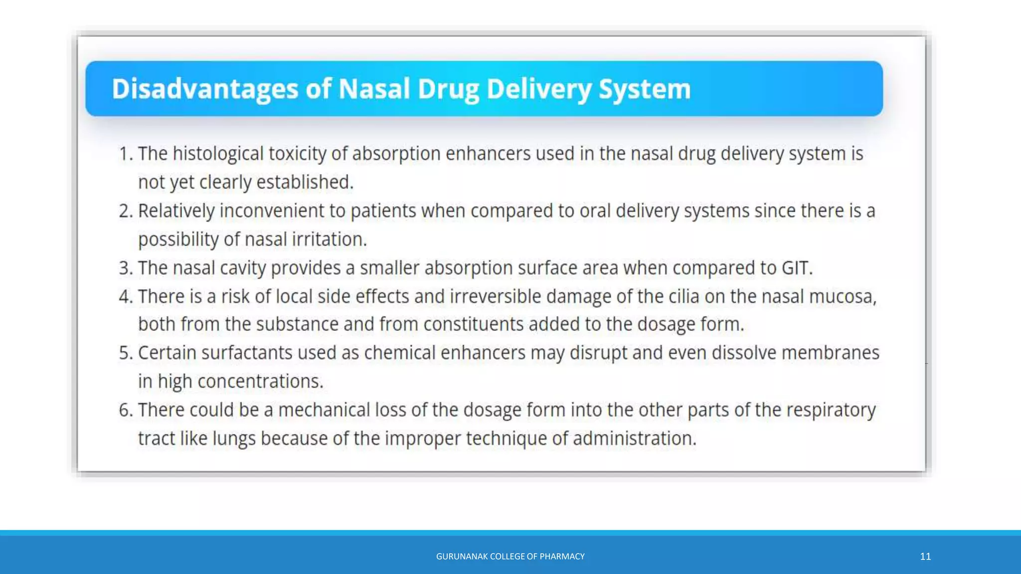 Inta nasal Drug Delivery System.pptx - Advantages Of Nasal Drug Delivery System