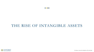 CAPITAL FOR THE SERVICE ECONOMY
THE RISE OF INTANGIBLE ASSETS
 