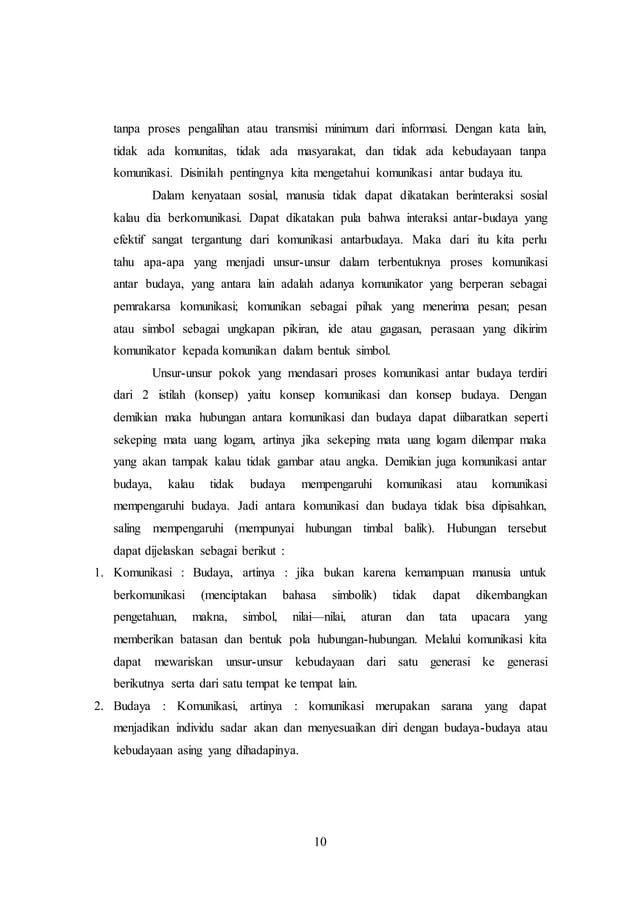 KOMUNIKASI DAN BUDAYA