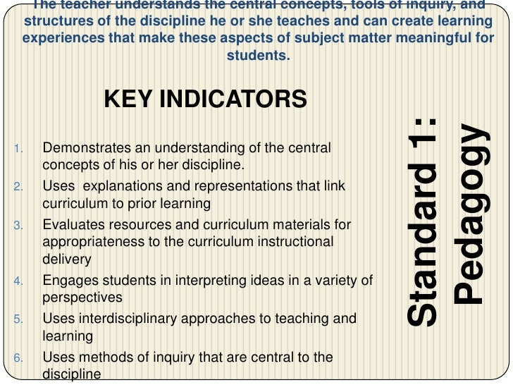 Intasc Standards presentation
