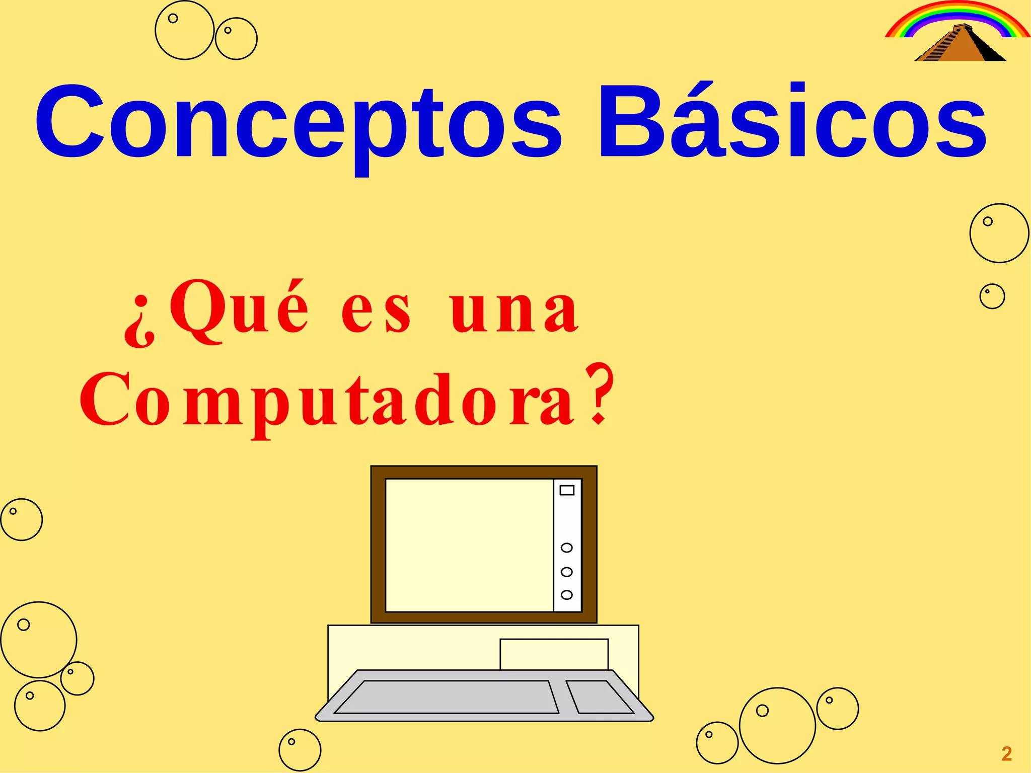 Conceptos Básicos ¿Qué es una Computadora? 2