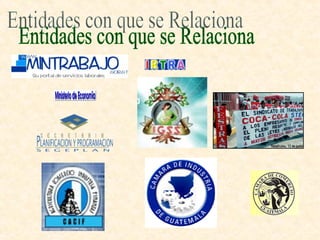 Entidades con que se Relaciona 