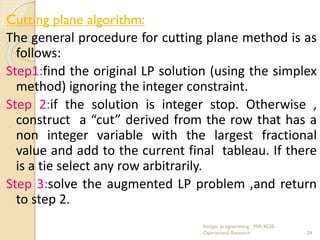 Integer Programming - MNIT Jaipur - Taha et al | PDF