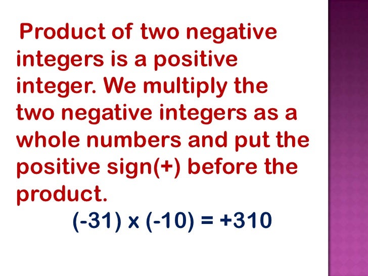 Integers
