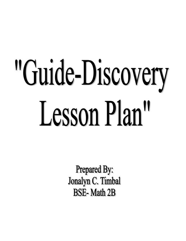 MATH Lesson Plan Sample For Demo Teaching MATH Lesson Plan Sample For Demo Teaching