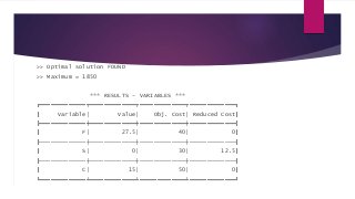 Integer linear programming Mixed Binary (fixed cost) | PPT