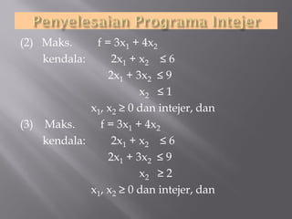 Integer programming | PPT