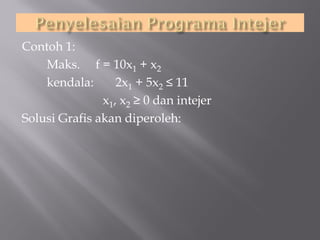 Integer programming