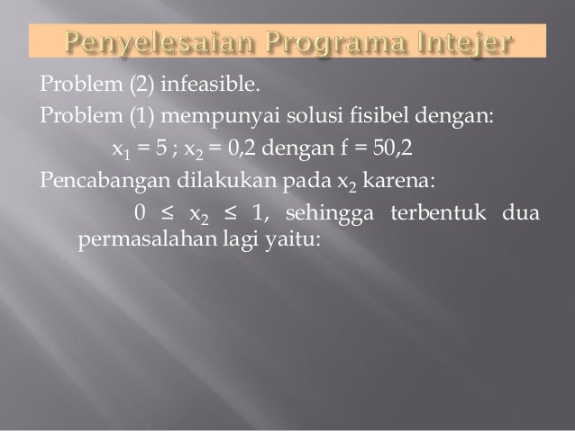 Integer programming image.