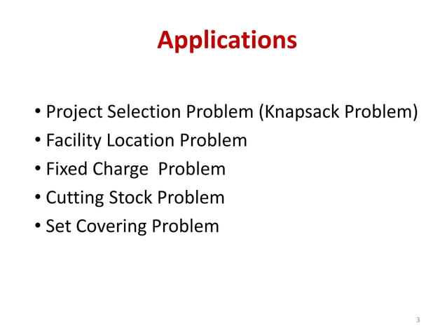 Integer Programming PPt.ernxzamnbmbmspdf | PPT