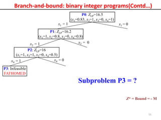 Integer Programming PPt.ernxzamnbmbmspdf | PDF