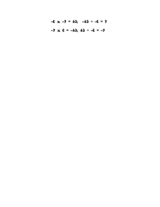 Integer rules | DOCX