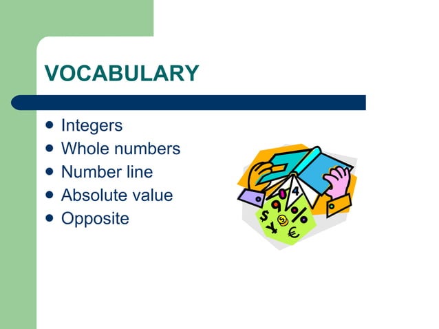 Integers | PPT