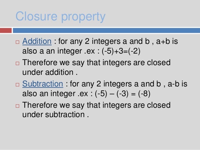closure property of multiplication number example closure property of multiplication number example
