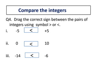 Integers introduction | PPT