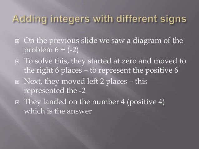 Integers powerpoint - a brief introduction | PPT
