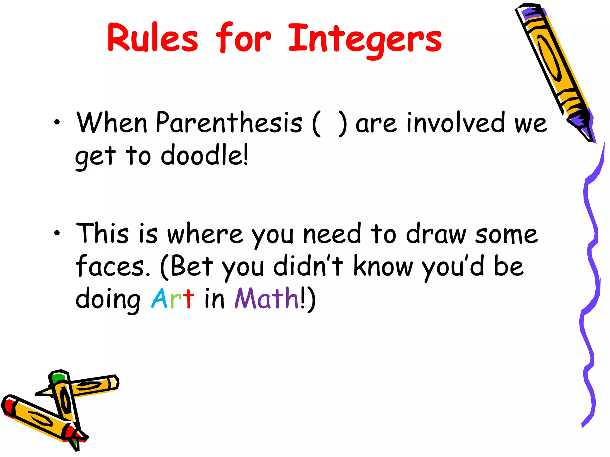 Integers ppt | PPT image.
