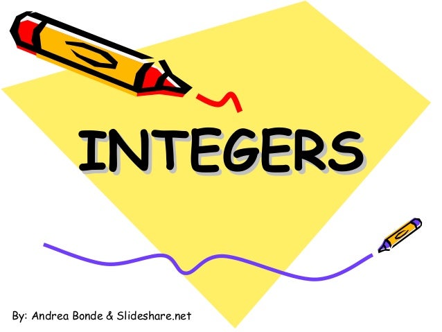 Integers ppt