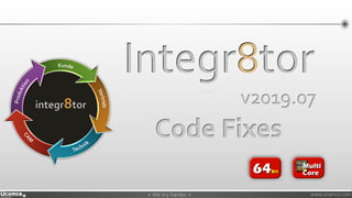 » We try harder «» We try harder « www.ucamco.com
Integr8tor
Code Fixes
v2019.07integr8tor
 