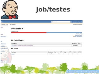 Job/testes




        Integração contínua @gpupo
 