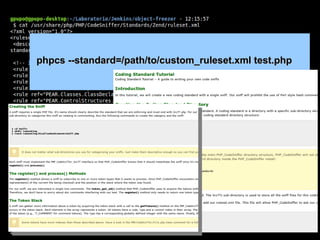 phpcs --standard=/path/to/custom_ruleset.xml test.php
 