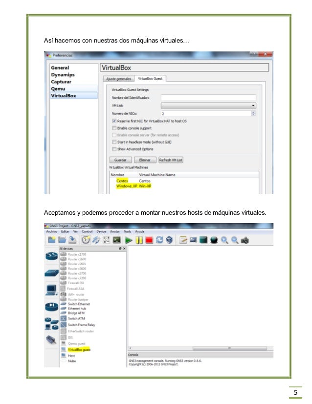 virtualbox gns3 virtualbox gns3