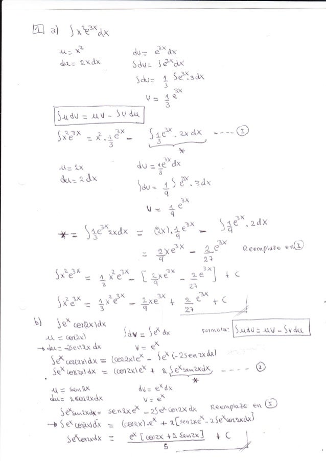 Ejercicios Resueltos Sobre Integracion Uap Chimbote Ing Industrial 2