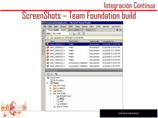 ScreenShots – Team Foundation build
 