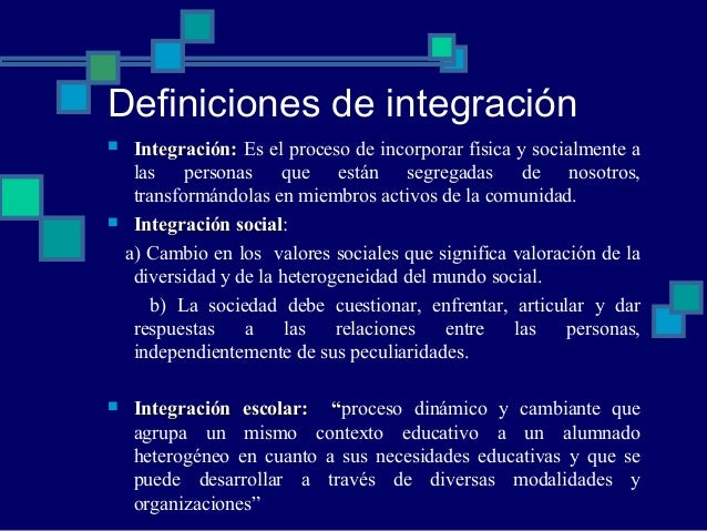 Integracion escolar