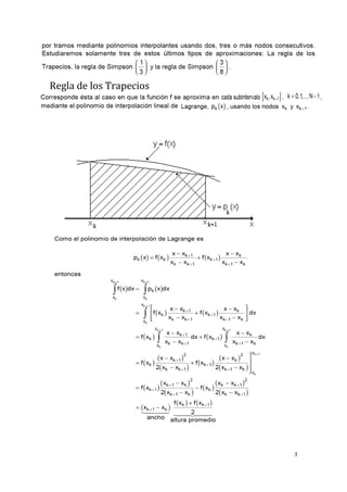 3 
Regla de los Trapecios 
 
