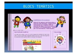 BLOCS	
  TEMÀTICS	
  
 