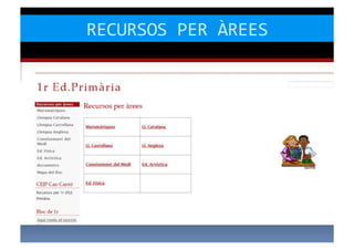 RECURSOS	
  PER	
  ÀREES	
  
 