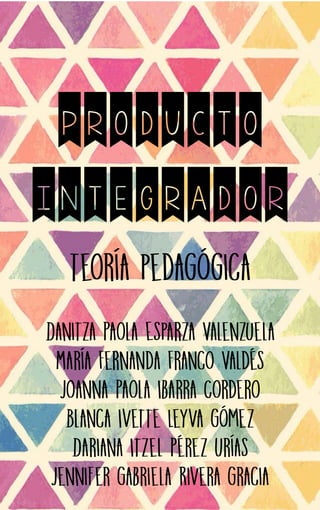 PRODUCTO
INTEGRADOR
 