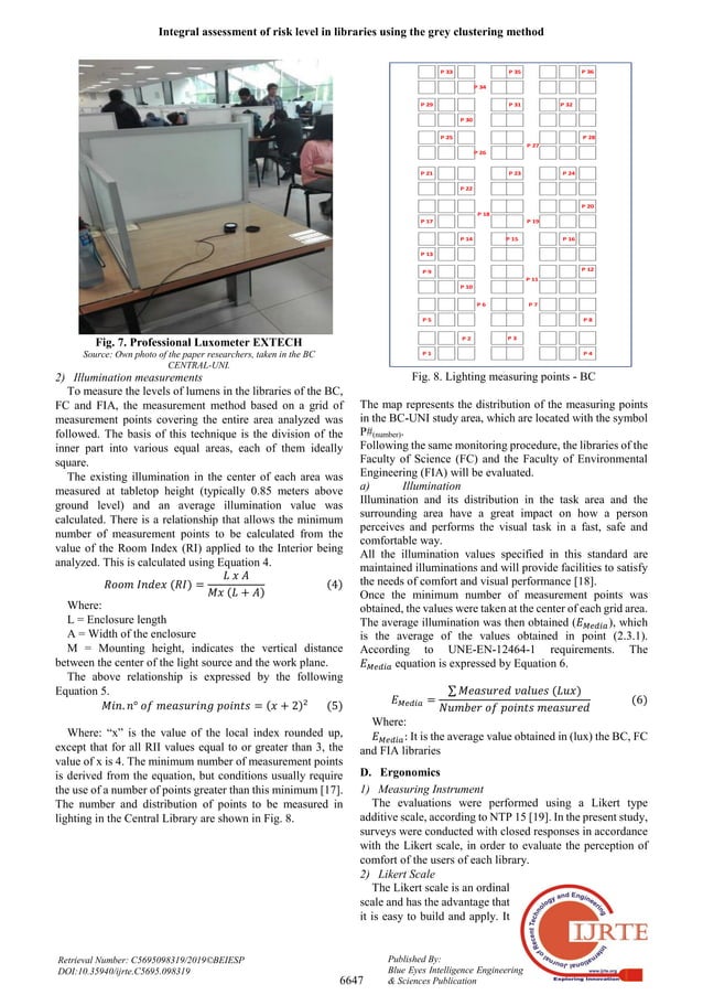 Integral assessment of risk level in libraries | PDF