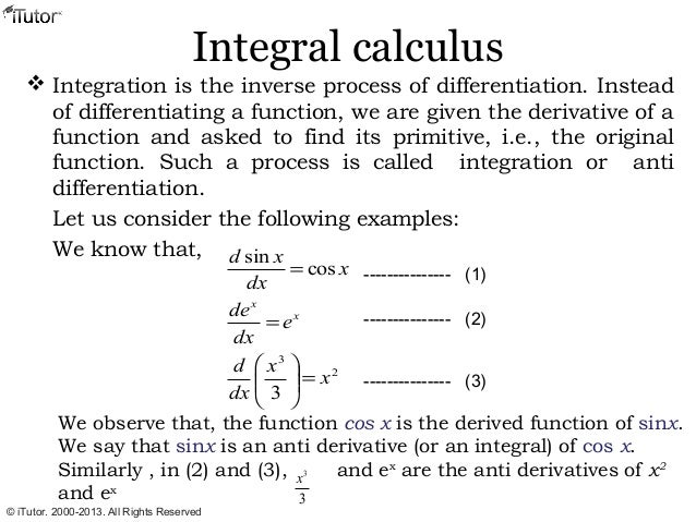 integrals calculus
