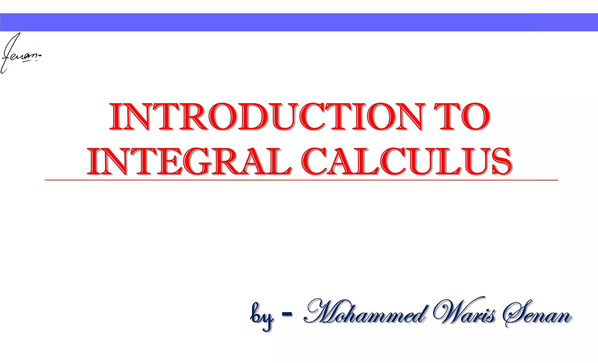 Introduction to Integral calculus | PDF