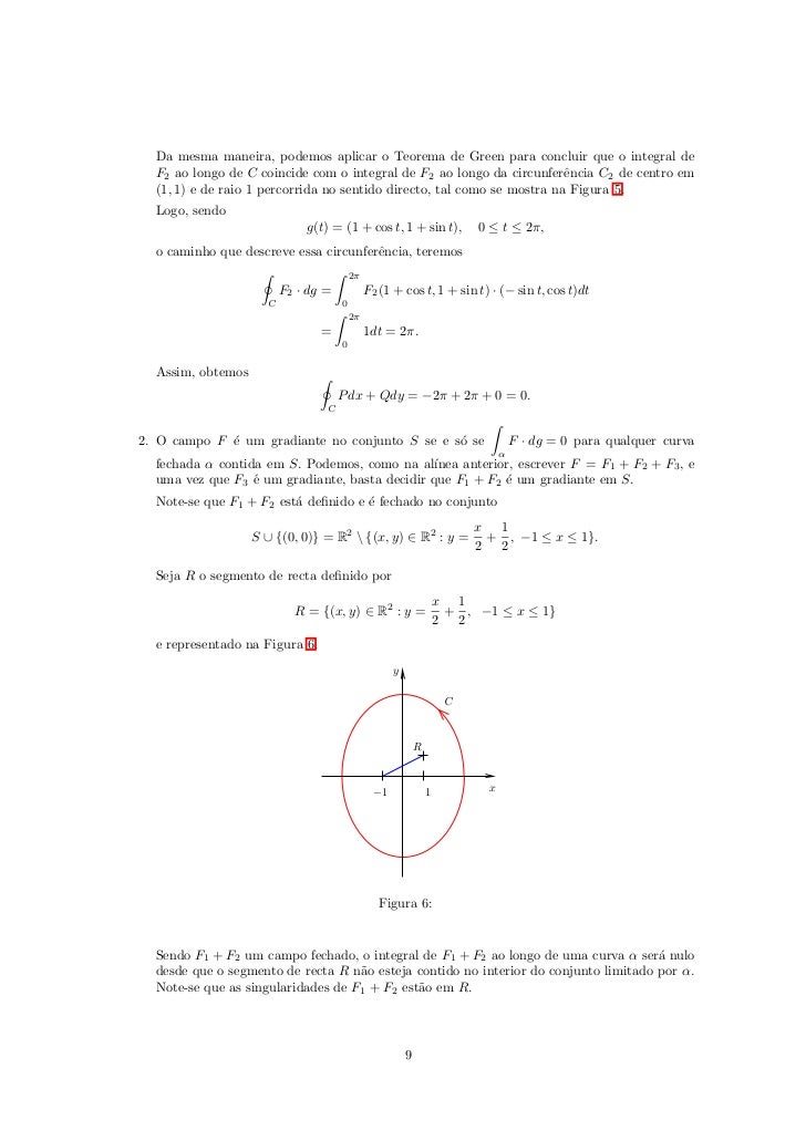 Integral de linha campo vetorial calculo iii
