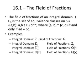 Integral Domains | PPTX