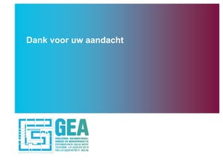 Dank voor uw aandacht
 