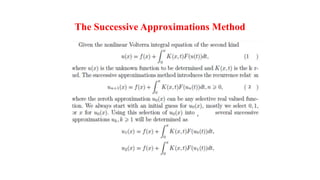 Integral Equations PPT Unit-III | PPTX