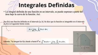Integrales Definidas y Cálculo de Áreas: Propiedades y Ejercicios | PDF
