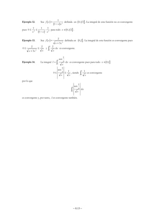 Y

Y
(ODUHDGHHVWH
FRQMXQWRQRDFRWDGR
HVLQILQLWR

6LQ HPEDUJR [ [
f
f
I G  QR HV FRQYHUJHQWH GH
YpDVHODILJXUD 