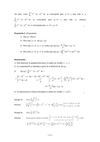 F
C
H Z Z
f
³ GPVQPEGU NKO
Z
H Z
of
0 5  
D  %QPFKEKÎP PGEGUCTKC [ UWHKEKGPVG  5K H GU WPC HWPEKÎP CEQVCFC FGHKPKFC GP Cf5 G
KPVGITCDNG GP C D  RCTC VQFQ D Ct  EQP HWPEKÎP RTKOKVKXC (  VCN SWG
NKO
D
( D M M
of
0 5   GPVQPEGU   